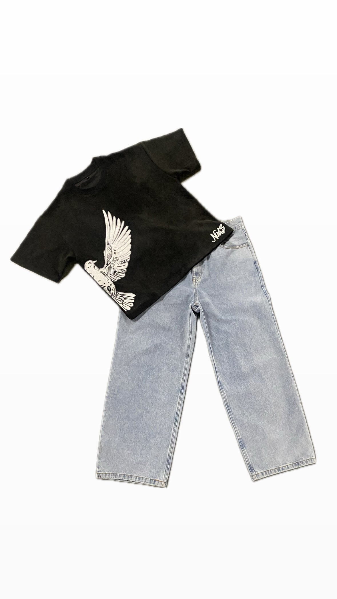 N04S Suede Alcantara Box Fit T-shirt